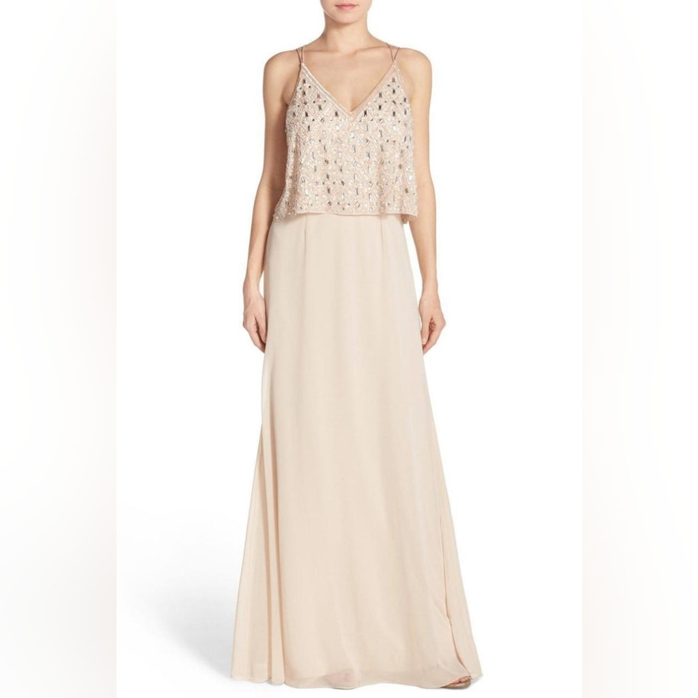 Elegant Beige Maxi Dress